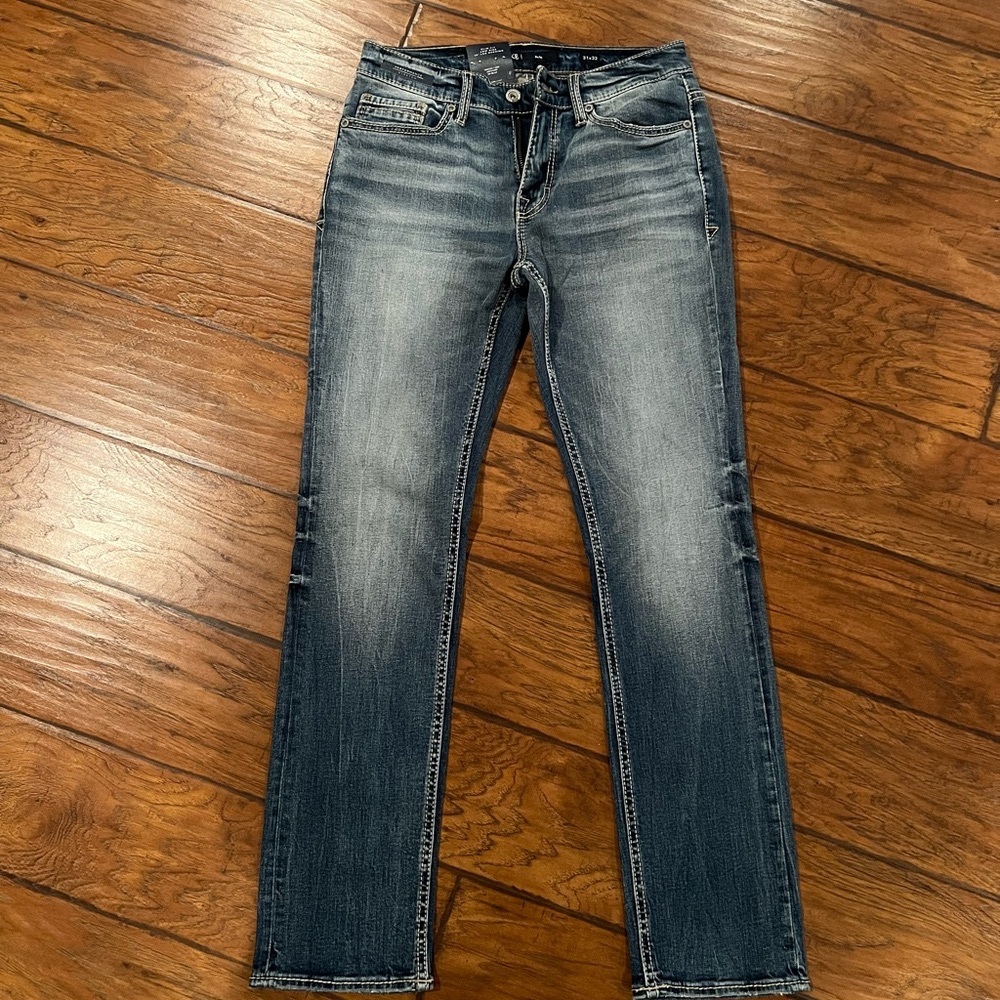 BKE Blue Slim Straight Jeans - 31x32